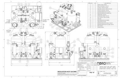 The general arrangement drawing for the aircel ABP 10000 model