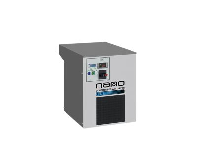 A nano high temperature direct expansion refrigerated compressed air dryer