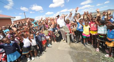 Group image Atlas Copco Group’s Board of Directors visiting project in South Africa