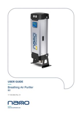 nano NBA 070N to NBA 120N Breathing Air Purifier User Guide
