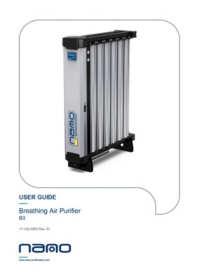 nano NBA 2110N to NBA 6120N Breathing Air Purifier User Guide