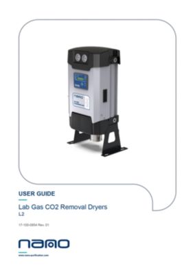 nano user guide for NDC 015 to NDC 1200N CO2 removal dryers
