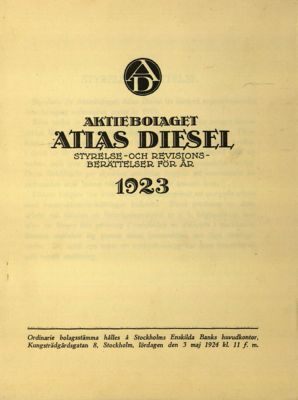 Annual report Cover 1923