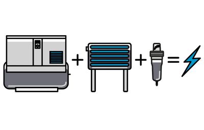 an illustration about compressor installation