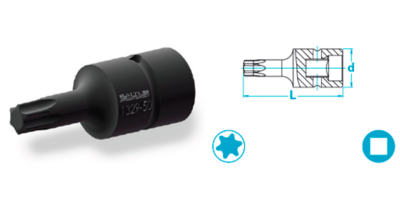 Comb Bit sockets for Torx guided, Tool accessories, Socket and bits