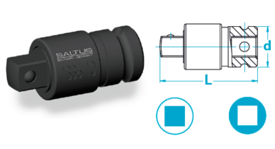 Comb Quick change square output, Adapter, Socket and bits