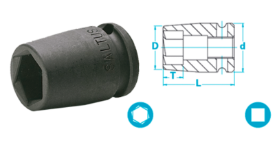 Comb Sockets short pathfinder, Tool accessories, Socket and bits, Saltus