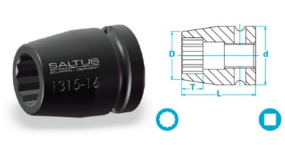 Comb Sockets short double hex, Sockets & Bits