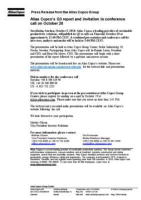 press information