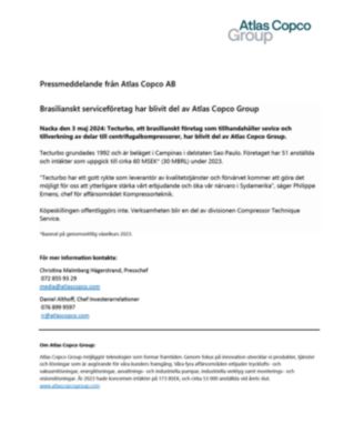 20240503 Brasilianskt serviceföretag har blivit del av Atlas Copco Group