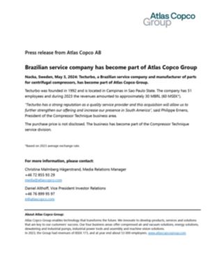 20240503 Brazilian service company has become part of Atlas Copco Group 