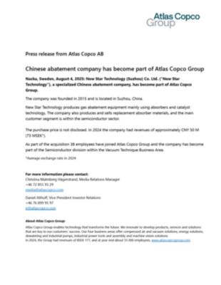 20250804 Chinese abatement company has become part of Atlas Copco Group
