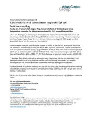 20260127 se VD kommentar