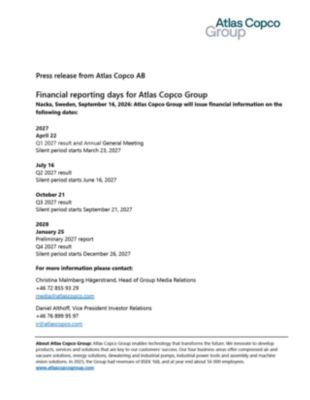 20260916 financial reporting dates