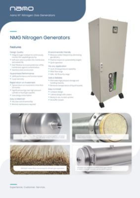 NMG Membrane Nitrogen Generator Brochure in English for the UK