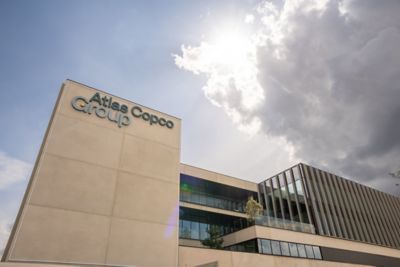 PTD 2026 new building with Atlas Copco Group logo