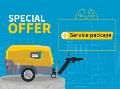 Buy a compressor and get a service package for free