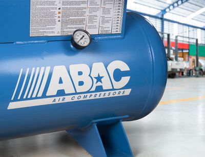 ABAC Wesbite piston compressor in workshop