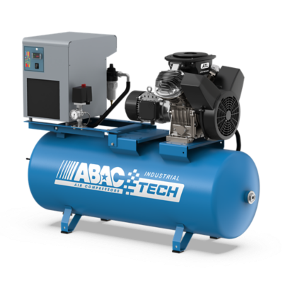 ABAC Tech ATL full feature industrial low pressure piston compressor DOL left view.