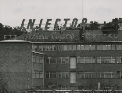 Atlas Copco History - Exterior of AB Injector in the outskirts of Stockholm, 1960. Injector was acquired by Atlas Diesel in 1947. 