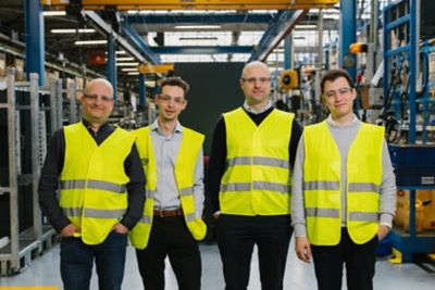 John Munck Award winners 2024 - Roel Adriaensen, Dennis Scheers, Jan Vansweevelt and Michael Willemse