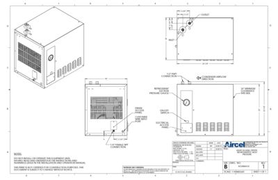 The general arrangement drawing for the aircel AXHP 20 5000 model