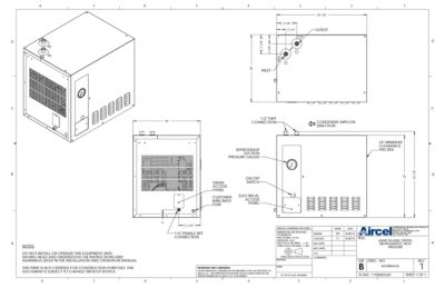 The general arrangement drawing for the aircel AXHP 30 5000 model