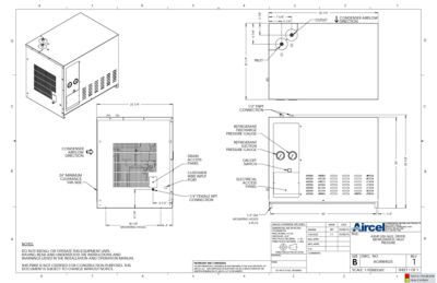 The general arrangement drawing for the aircel The general arrangement drawing for the aircel AXHP 20 3625 model model