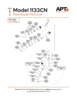 APT M1133 T-Handle Parts List