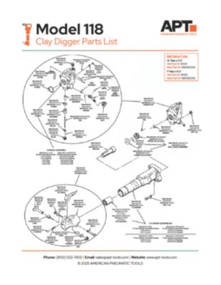 APT M118 Ball Valve Type Parts List