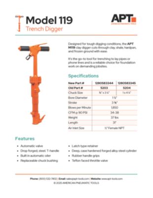 M119 APT Spec Sheets