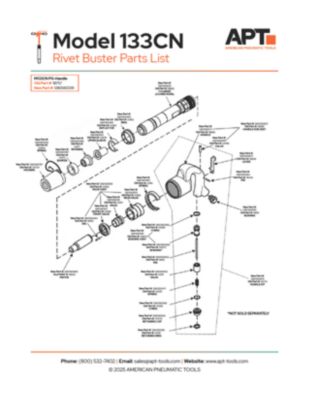 APT M133 PG-Handle Parts List
