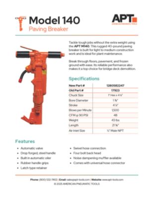 M140 APT Spec Sheet