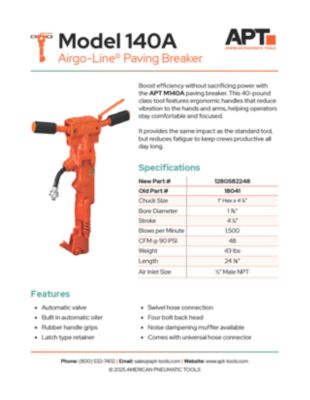 M140A APT Spec Sheet