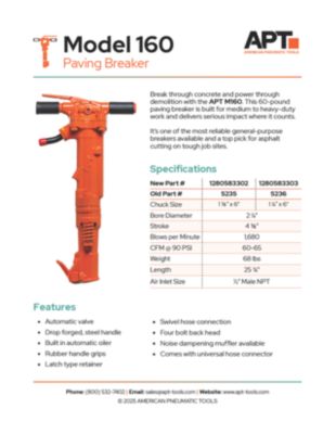 M160 APT Spec Sheet