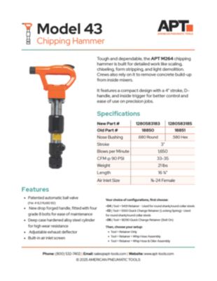 M43 APT Spec Sheet