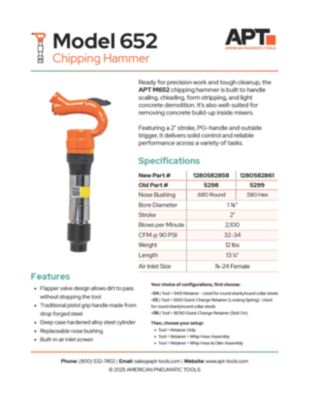 M652 APT Spec Sheet