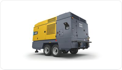 Atlas Copco product showcased from a low 45-degree angle