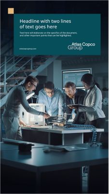 Airport banner featuring cover image with teal text box on the top.