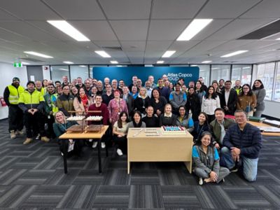 Group Photo at Atlas Copco Australia's 75 Year Anniversary Celebration