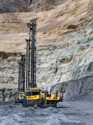 The Atlas Copco Pit Viper PV-235 blasthole drill rig is part of Cate Drilling Solutions’ offer. 