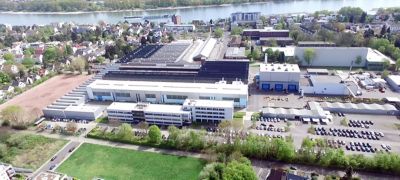 Drohnenaufnahme der Atlas Copco Energas GmbH in Köln