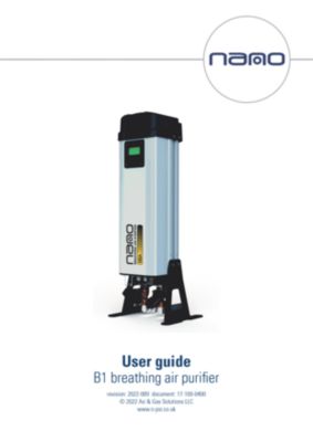 A user guide for the B1 models of breathing air purifiers