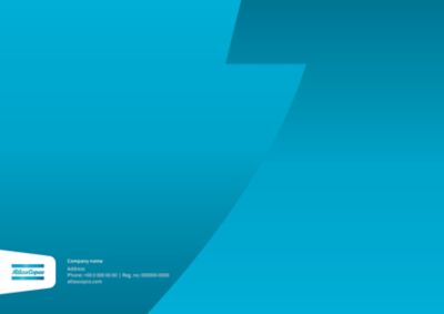 Example of the back cover of a horizontal brochure