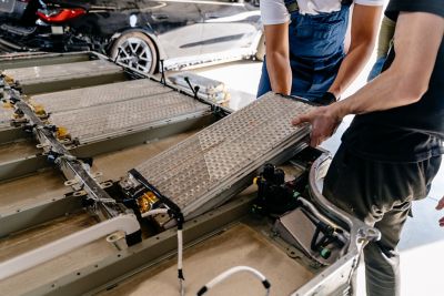Battery production in EV