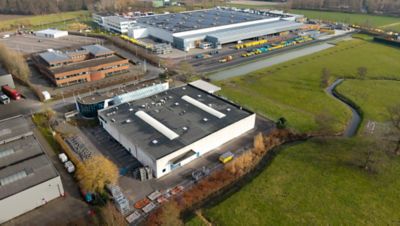 defaultYellow Plant and Blue Plant shot with drone