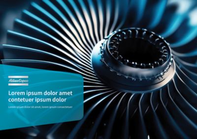 Example of the front cover of a horizontal brochure