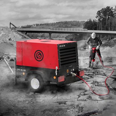 CPS-90-100 mobile air compressor  application