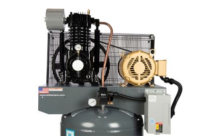 CR 7.5Hp 1 cyl. Industrial Piston Compressor - 80 gal air tank - 23,6 ...