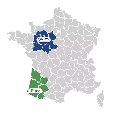 Carte de nos agences